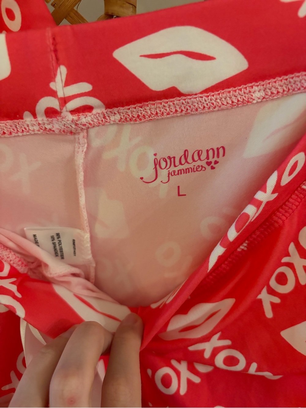 NWT Jordann’s Jammie’s Women’s Pink XOXO Short Pajama Set - Picture 7 of 10
